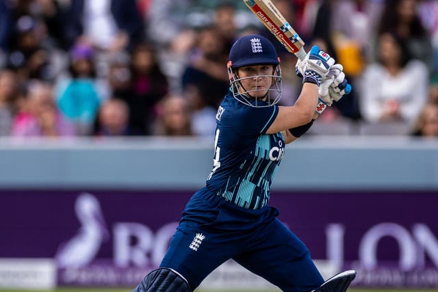 Alice Capsey is hoping to recover from injury in time to play in next month’s T20 World Cup (Steven Paston/PA)