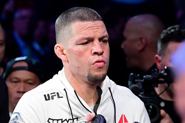 <p>Nate Diaz’s UFC contract expired after his win over Tony Ferguson in September</p>