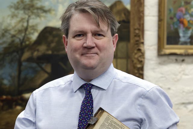 Karl Bennett said the bible going up for auction has attracted a lot of interest (BloomfieldAuctions/PA)