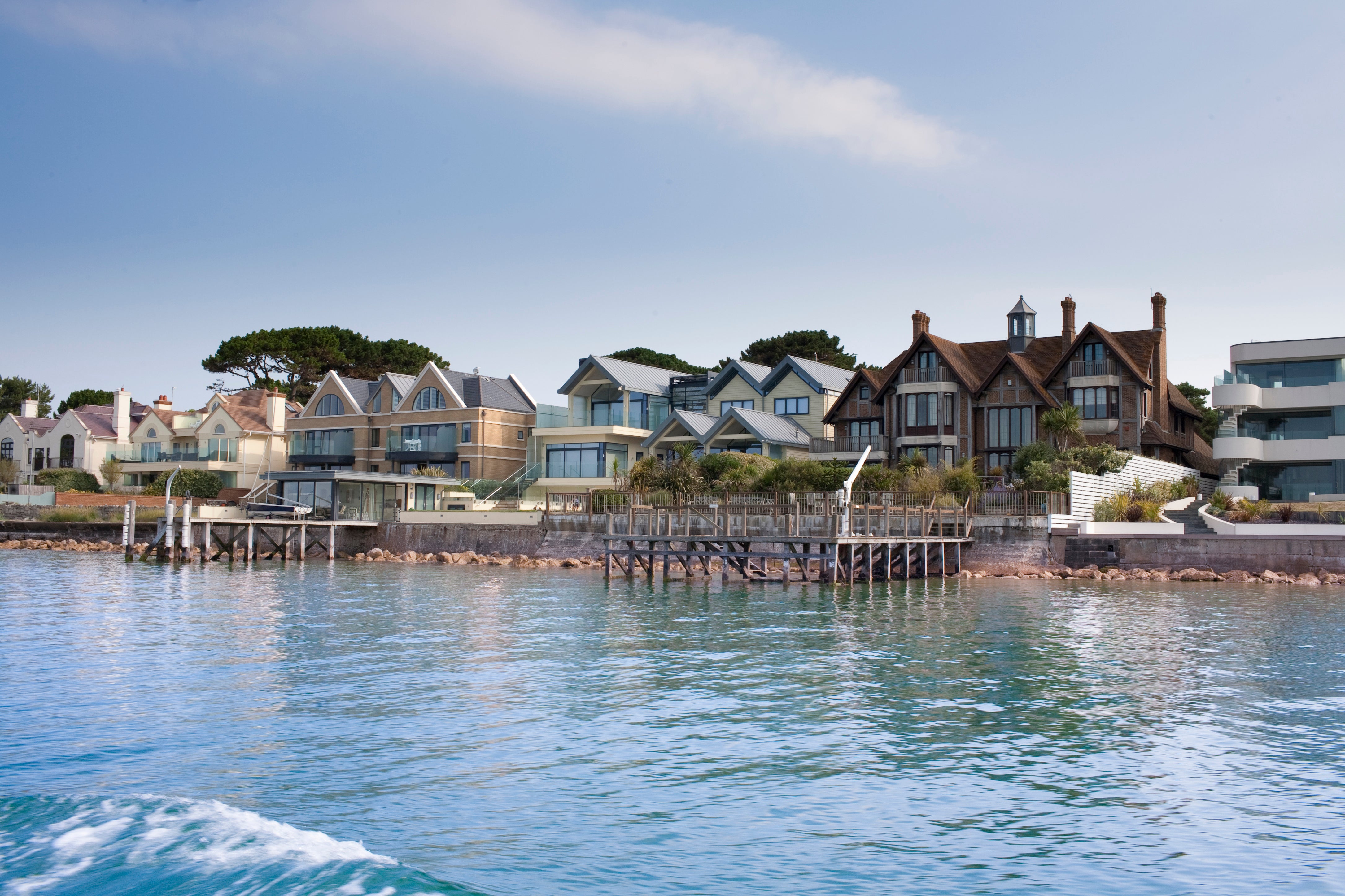Sandbanks, an affluent town in Dorset, saw an increase of 22 per cent is asking house price last year, ranking third on Rightmove’s list