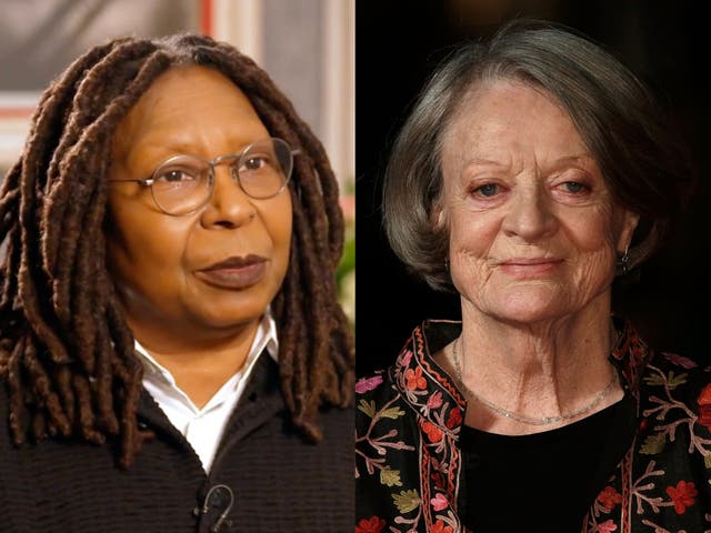 <p>Whoopi Goldberg and Maggie Smith</p>