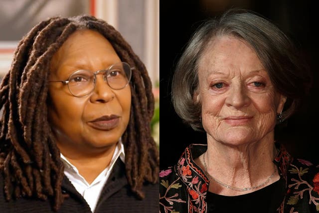<p>Whoopi Goldberg and Maggie Smith</p>