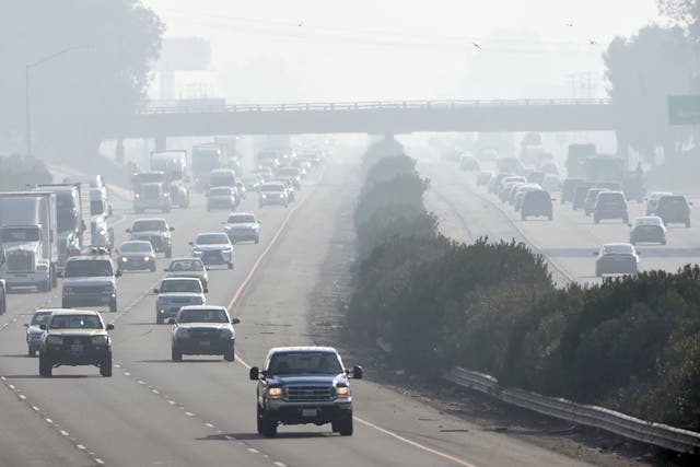 <p>Traffic in Fresno, California in December 2017</p>