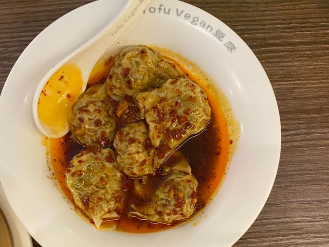 <p>With wontons like these, it’s no surprise Tofu Vegan is fully booked for weeks to come </p>