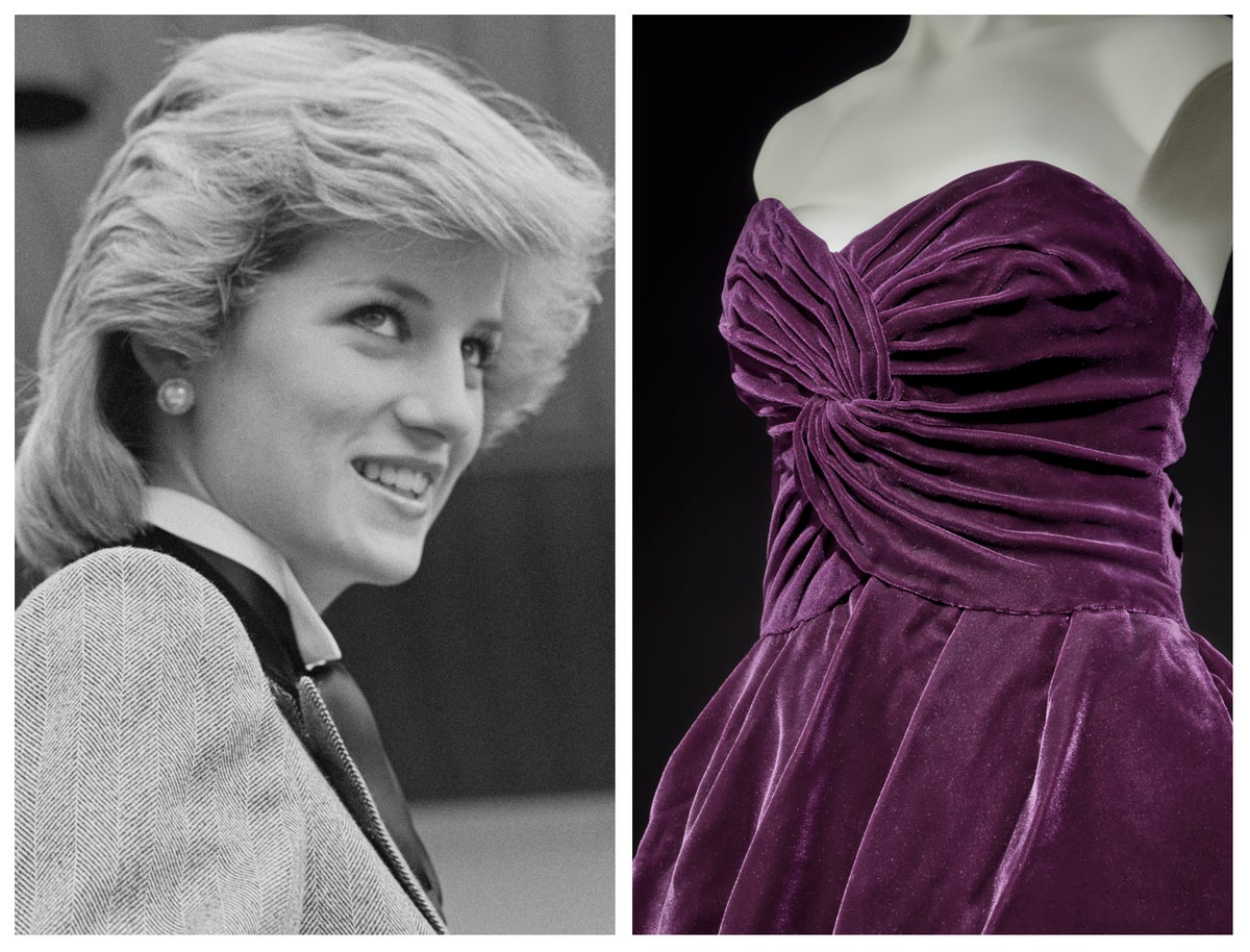 Princess Diana’s purple dress to be auctioned by Sotheby’s