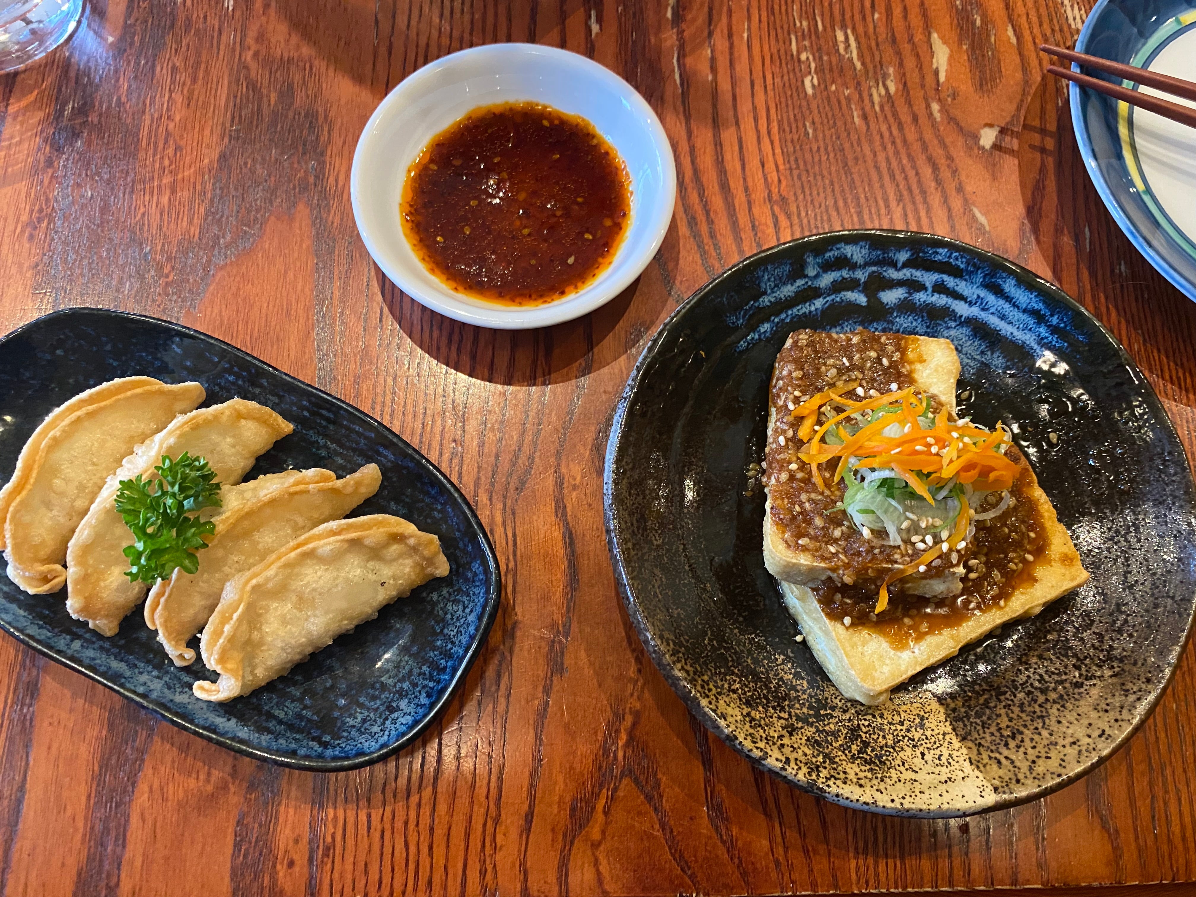 If the gyozas and tofu at Itadakizen are anything to go by, the rest of the menu is probably excellent