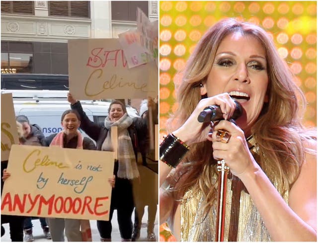 <p>Celine Dion protest Rolling Stone</p>