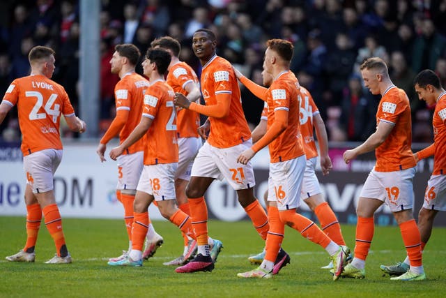 Blackpool thrashed Nottingham Forest to reach the fourth round (Martin Rickett/PA)
