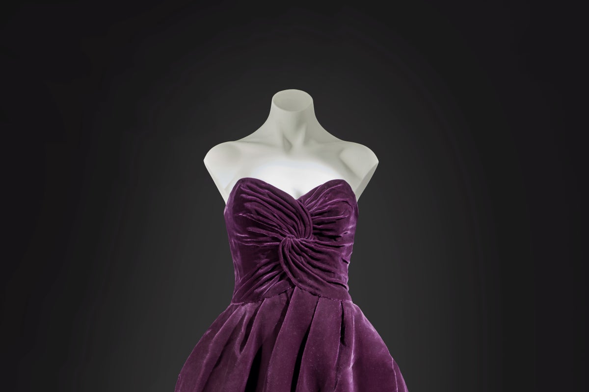 Princess Diana’s purple Victor Edelstein dress sells for over $600k at auction 