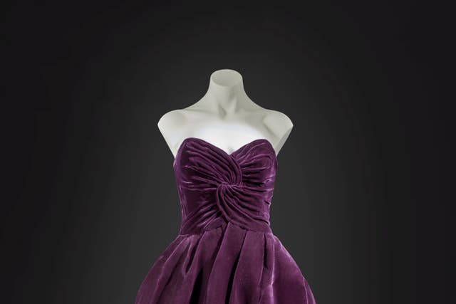 <p>The ‘Infanta’-style strapless evening dress, designed by Victor Edelstein (Sotheby’s)</p>