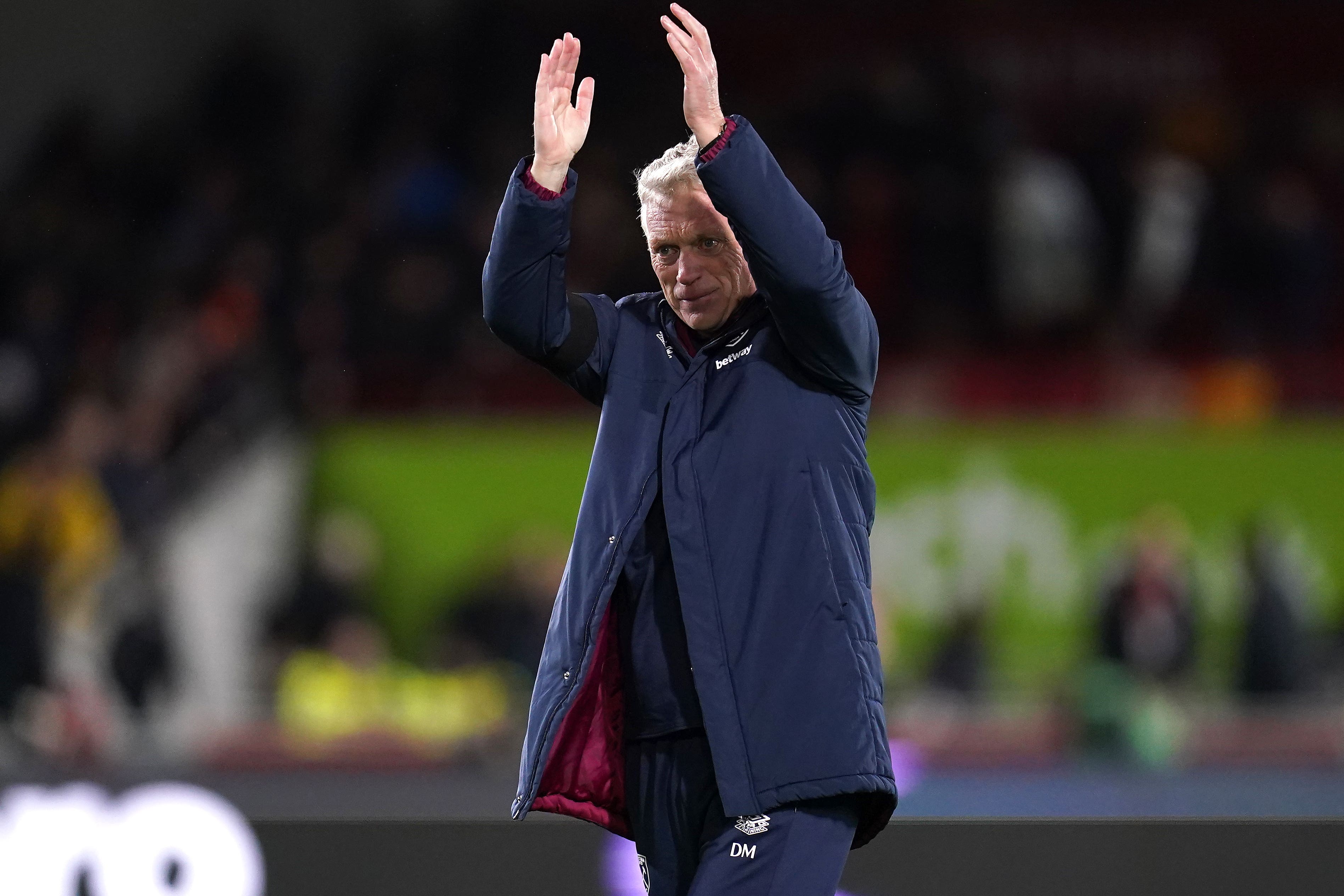 David Moyes hopes West Ham’s win at Brentford can be turning point in their season (John Walton/PA)