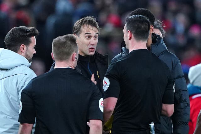 Julen Lopetegui’s Wolves had to settle for a replay (Peter Byrne/PA)