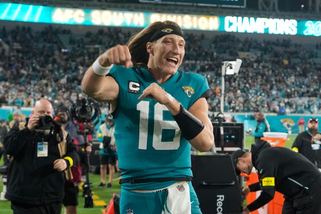 The Jacksonville Jaguars won the AFC South title with a 20-16 victory over the Tennessee Titans, ending an impressive comeback from finishing last in the past season to making the playoffs (John Raoux/AP)