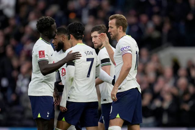 Harry Kane’s goal helped Tottenham make it back-to-back wins and clean sheets with a 1-0 victory over Portsmouth (AP Photo/Kin Cheung/PA)