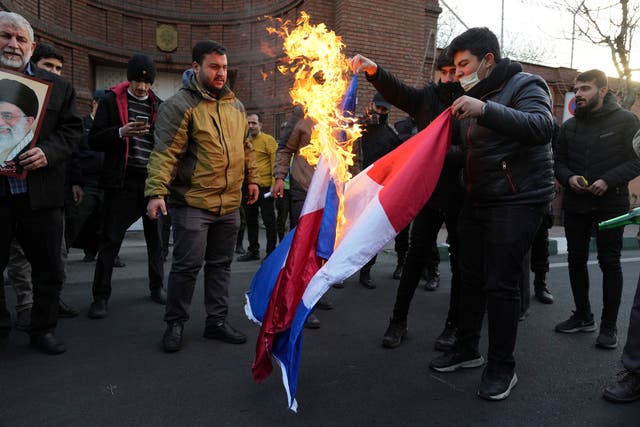 Iran France Protests