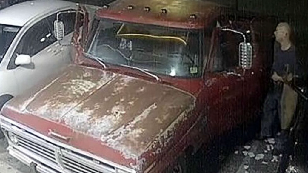 Houston police released this image of a pickup truck that they say the customer left the restaurant in
