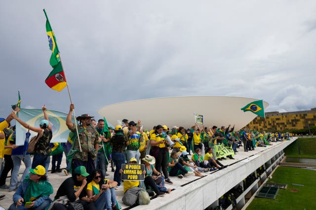 <p>Brazil Elections Protest</p>