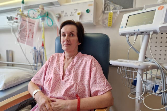 Carole Hildreth was in hospital for two weeks (NHS England/PA)