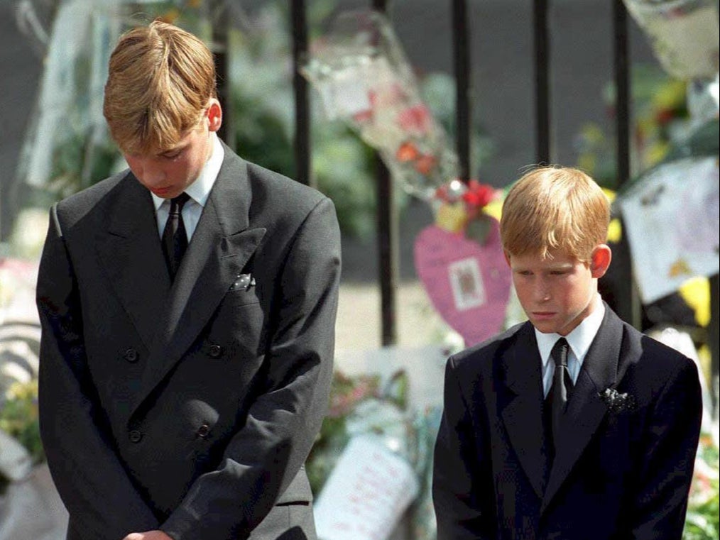 prince william, prince harry, princess diana, the crown, netflix, everything william and harry have said about princess diana’s funeral