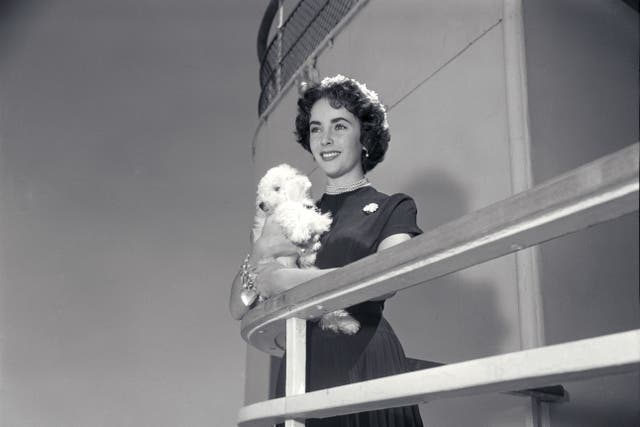 Elizabeth Taylor on board Cunard’s Queen Mary ship (Cunard/PA)