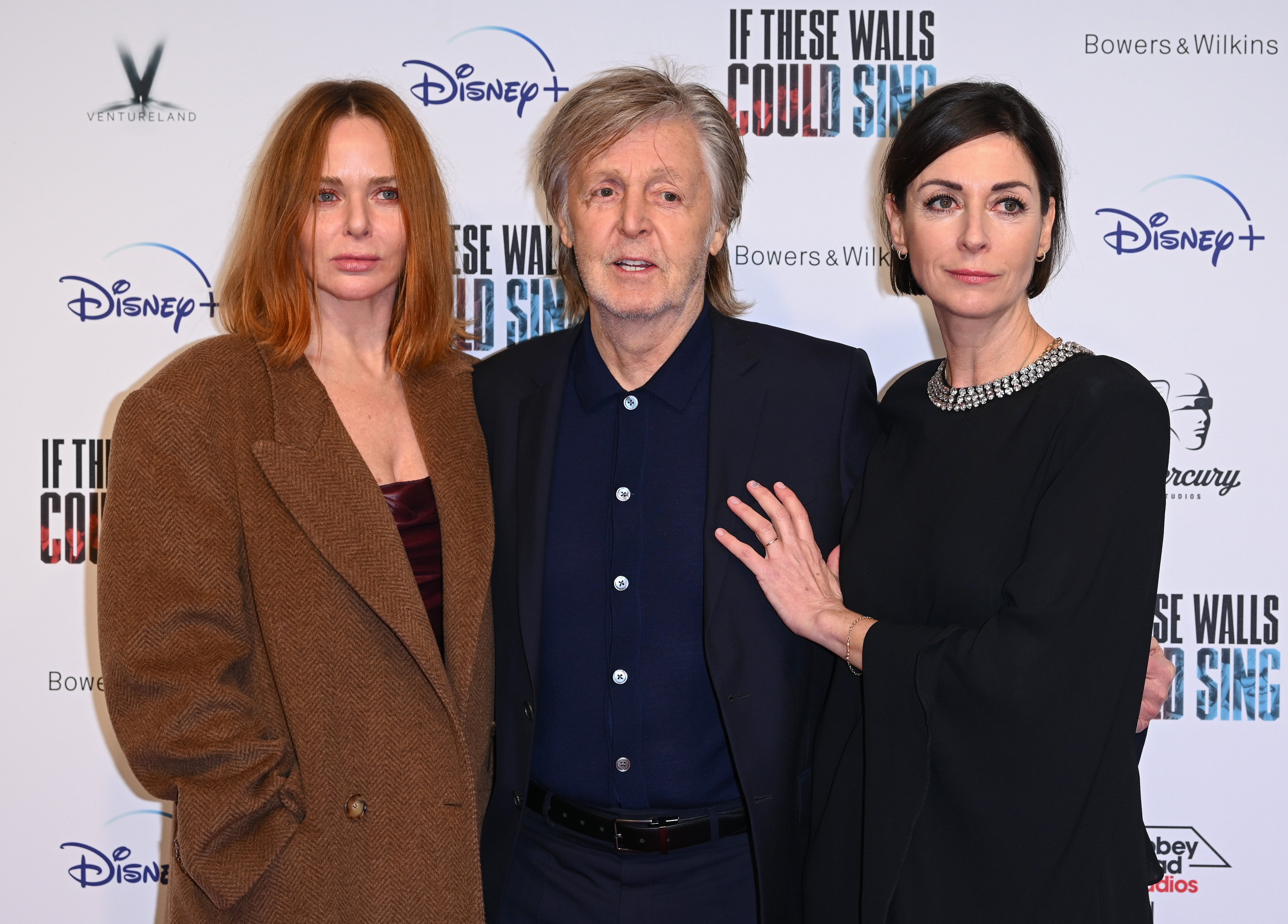 Paul McCartney and two of his daughters, Stella (left) and Mary (right)