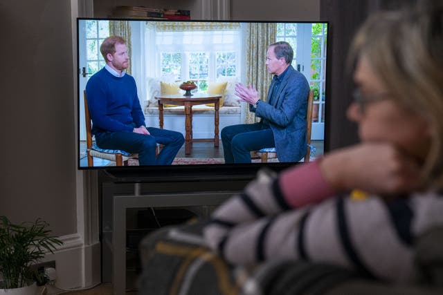 More viewers watched BBC’s Happy Valley than tuned into the much-anticipated interview with the Duke of Sussex on ITV, according to overnight figures (Jane Barlow/PA)
