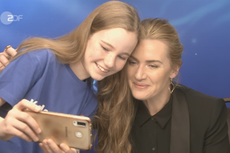 ‘You don’t have to be scared’: Video of Kate Winslet reassuring young interviewer goes viral