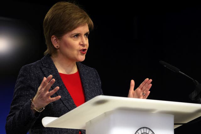 Preventing a strike among NHS workers will be hard, Nicola Sturgeon has said (Russell Cheyne/PA)