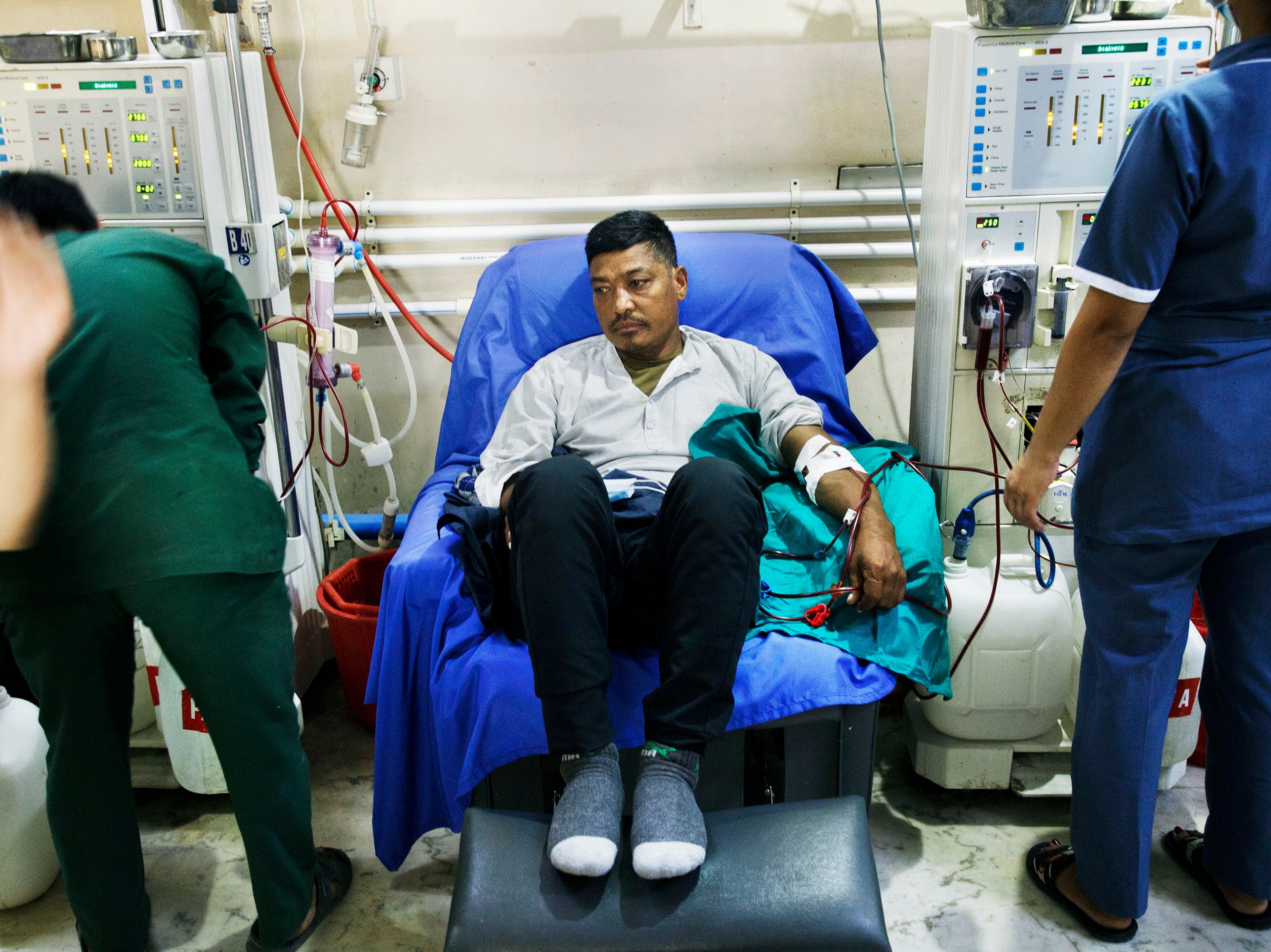 Sak Bahadur Chhantyal was working on a construction site in Oman for six years before he was diagnosed with chronic kidney disease