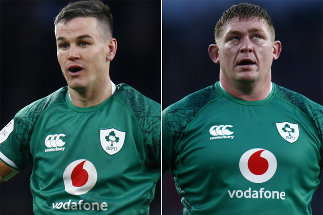 Johnny Sexton and Tadhg Furlong (PA)