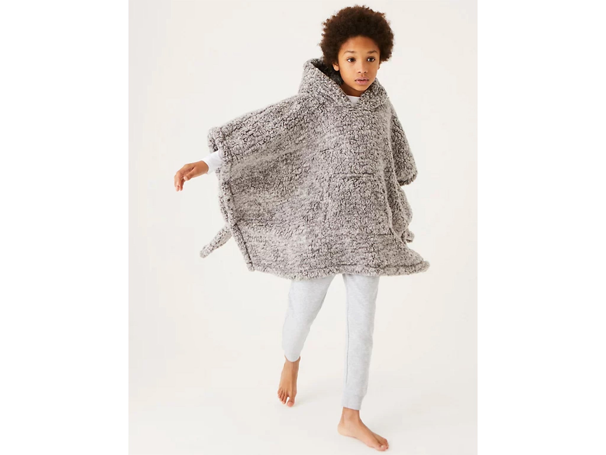 Marks & Spencer snuggle teddy fleece ultra thermal blanket hoodie