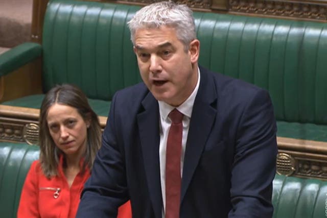 Steve Barclay giving a statement to MPs in the House of Commons (House of Commons/PA)