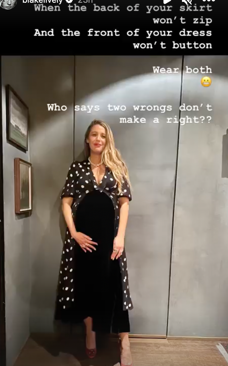 Blake Lively Hilariously Reveals Her Fix For Wardrobe 