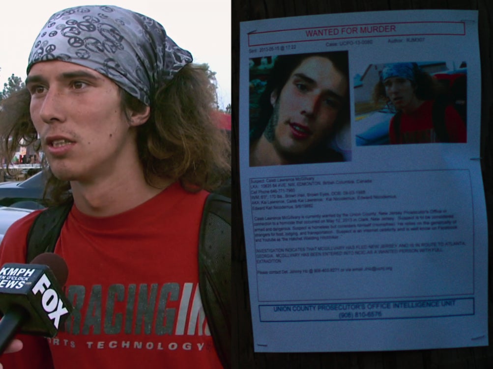Caleb McGillvary was for a time known as Kai, the hatchet-wielding hitchhiker