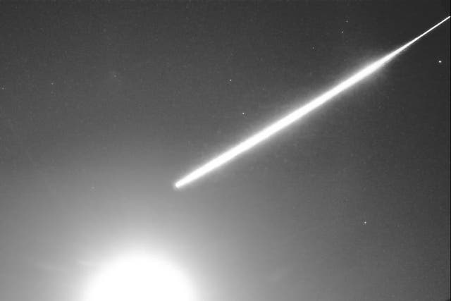 <p>Meteor as seen over Mathon in the Malvern Hills </p>