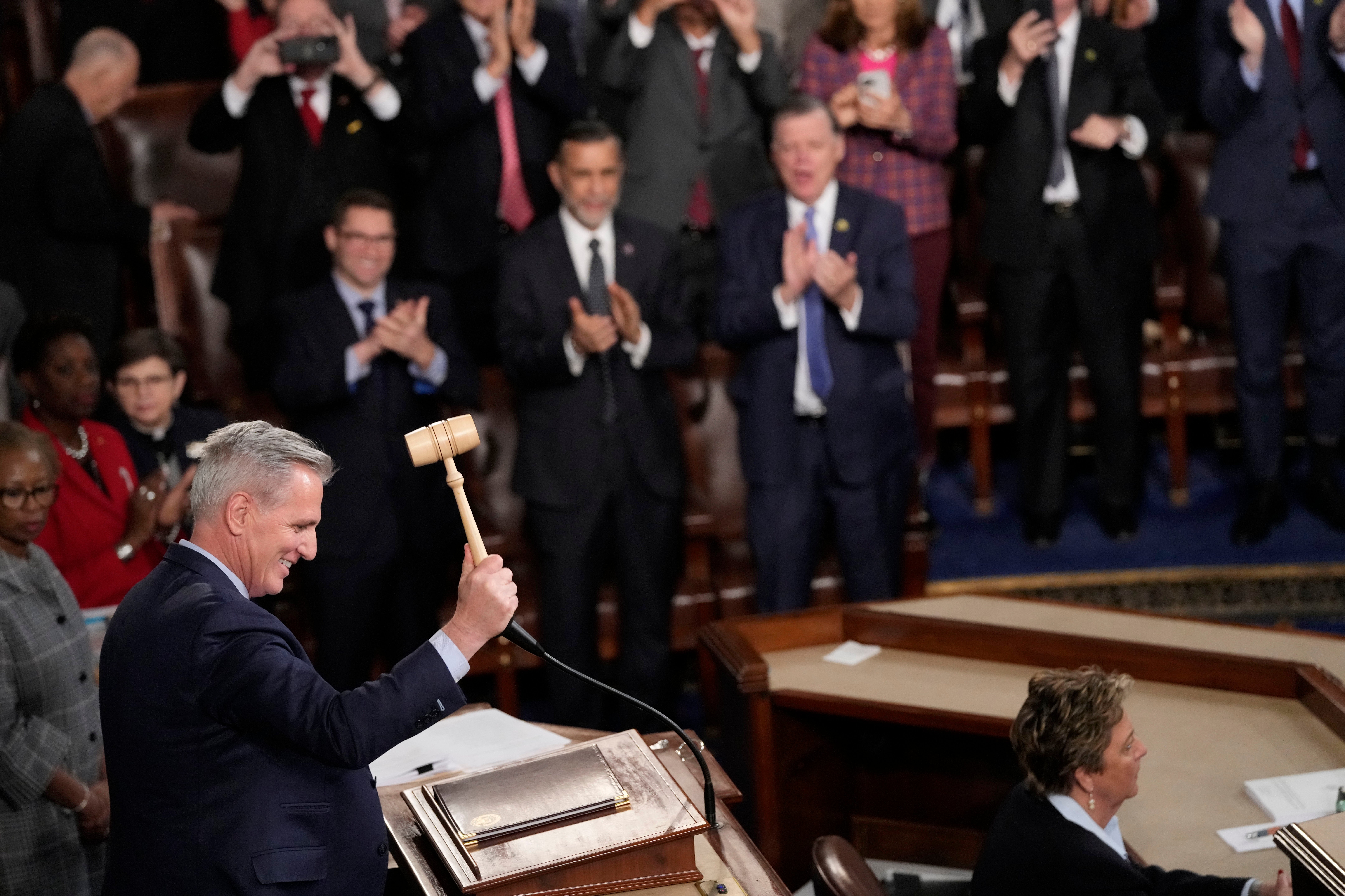 McCarthy finally got his hands on the gavel