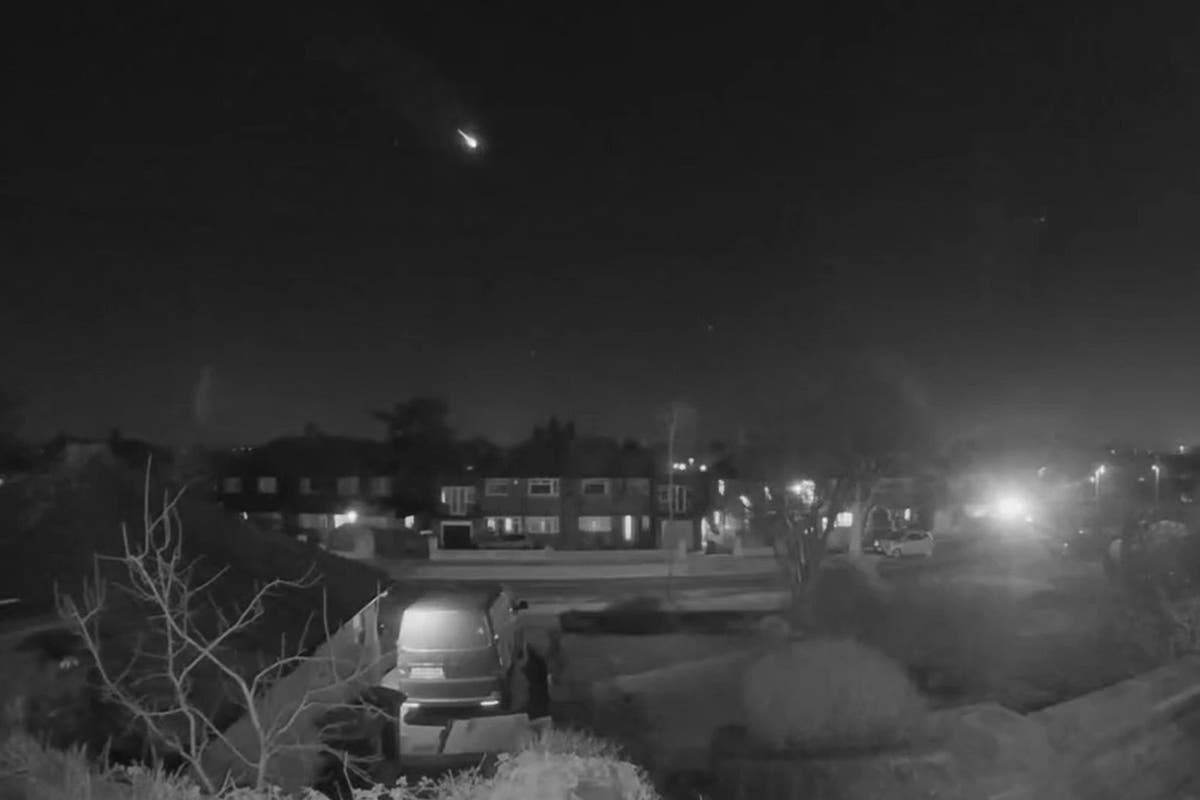 &lsquo;Perfect timing&rsquo;: Reports of a meteor over the UK as stargazers share footage