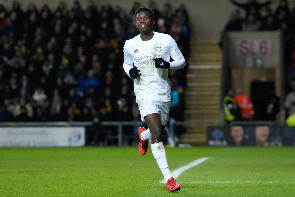 Eddie Nketiah &lsquo;getting better and better&rsquo; for Arsenal after FA Cup double