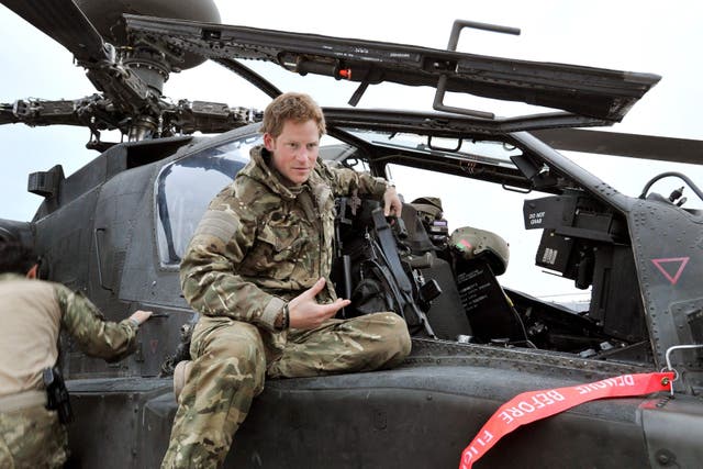 Harry in Afghanistan in 2012 (John Stillwell/PA)