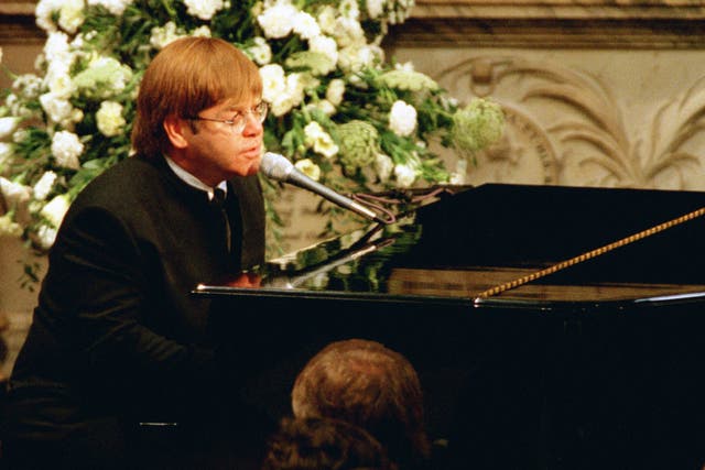 The Duke of Sussex has said he felt “numb” before his mother’s funeral but was nearly brought to tears while listening to Sir Elton John perform during the service (Paul Hackett/Pool/PA)