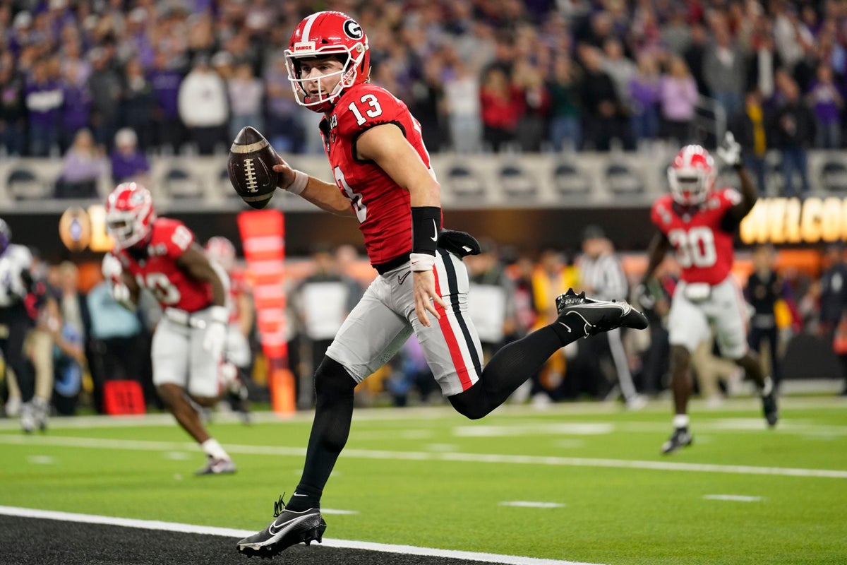 No. 1 Georgia bullies TCU 65-7 to win 2nd consecutive title