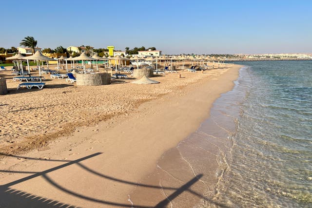 <p>Shore bet: the beach at Makadi Bay on Egypt’s Red Sea coast</p>
