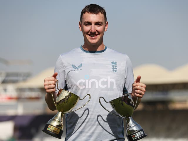 <p>The 23-year-old scored 468 runs at an average of 93.60 during England’s series win</p>