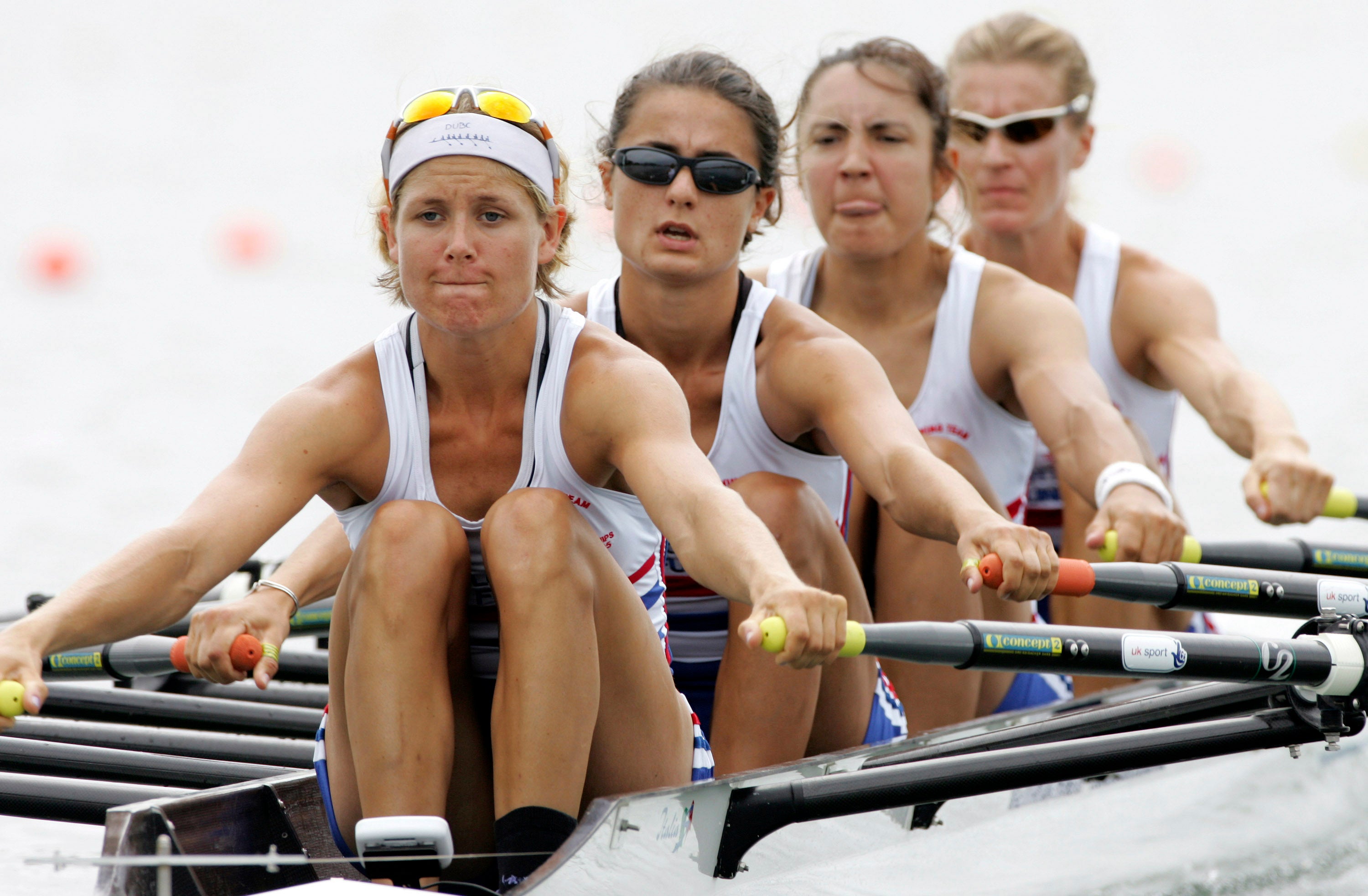 Tanya Brady (L) rowed for the British Army and became a member of Team GB in 2005