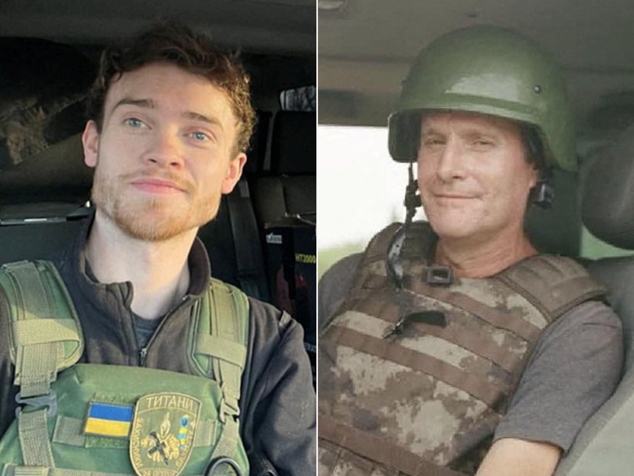 Chris Parry (left) and Andrew Bagshaw were killed while attempting a rescue mission