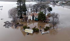 California storm – live: 14 dead, flooding evacuations in Montecito and Santa Barbara as LA sinkhole opens up