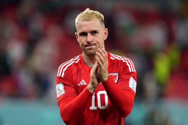 Aaron Ramsey, pictured, still has a big part to play for Wales, insists manager Rob Page (Martin Rickett/PA)