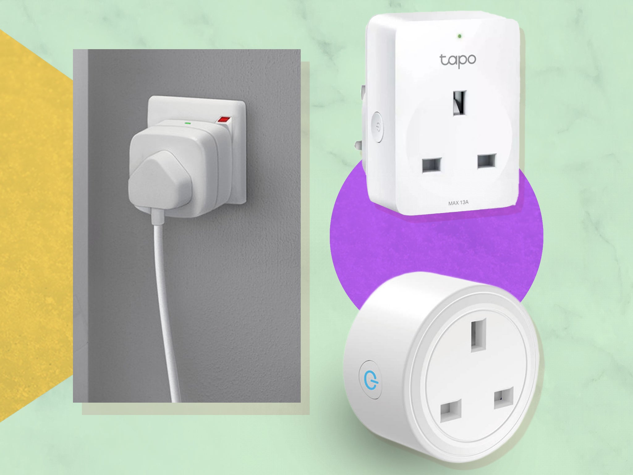 WiFi Smart Plug Outlet Wireless Power Socket Real-time Monitor Electricity  With RGB Light