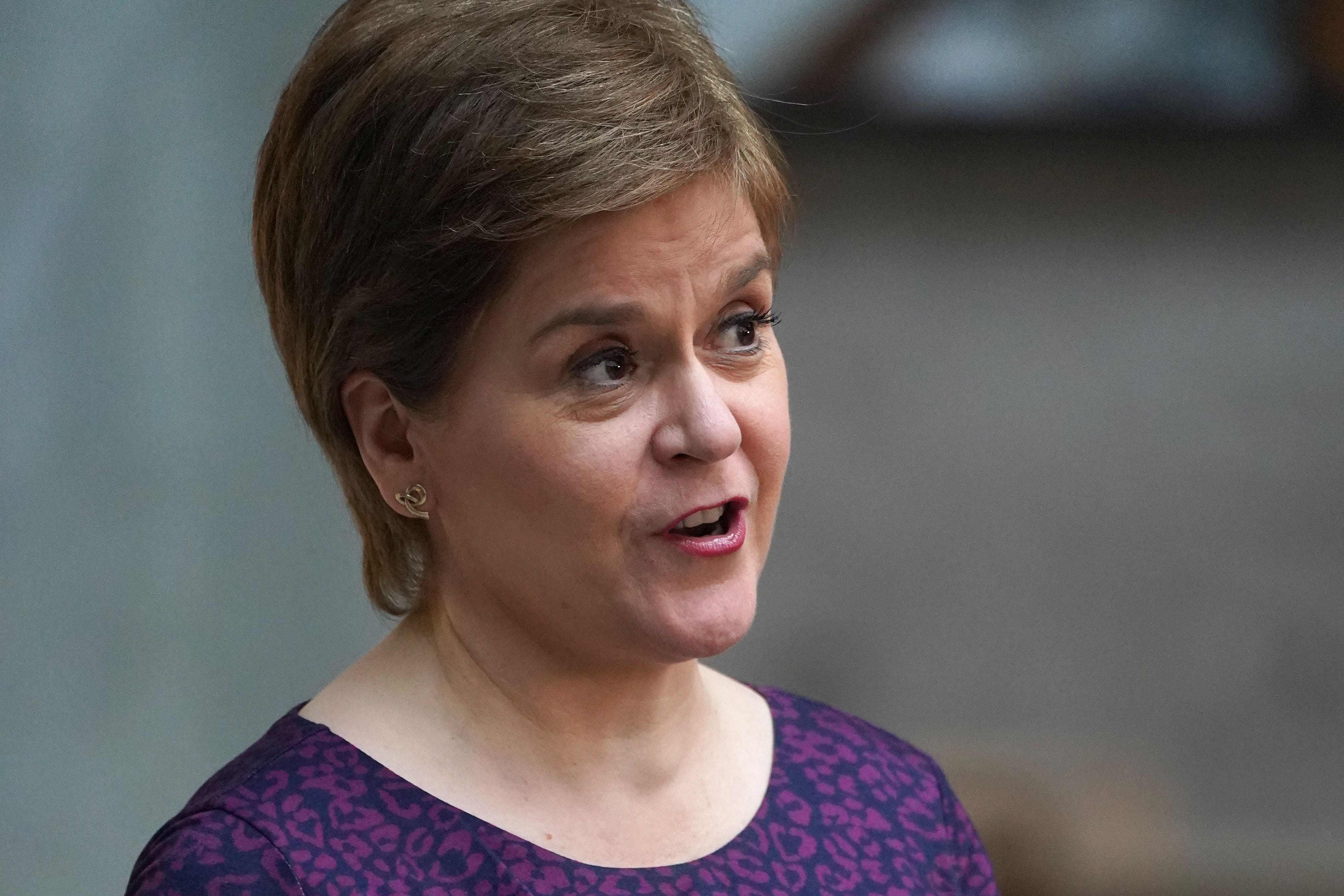 First Minister Nicola Sturgeon pledged the Scottish Government would help Amazon workers in Gourock ‘where we can’ (Andrew Milligan/PA)