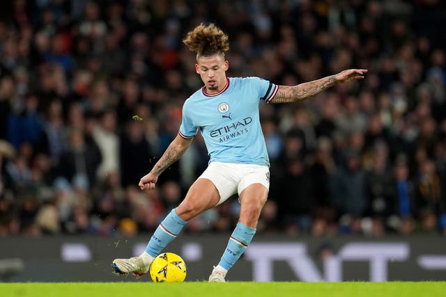 <p>Kalvin Phillips is yet to start for Manchester City since joining from Leeds in the summer</p>